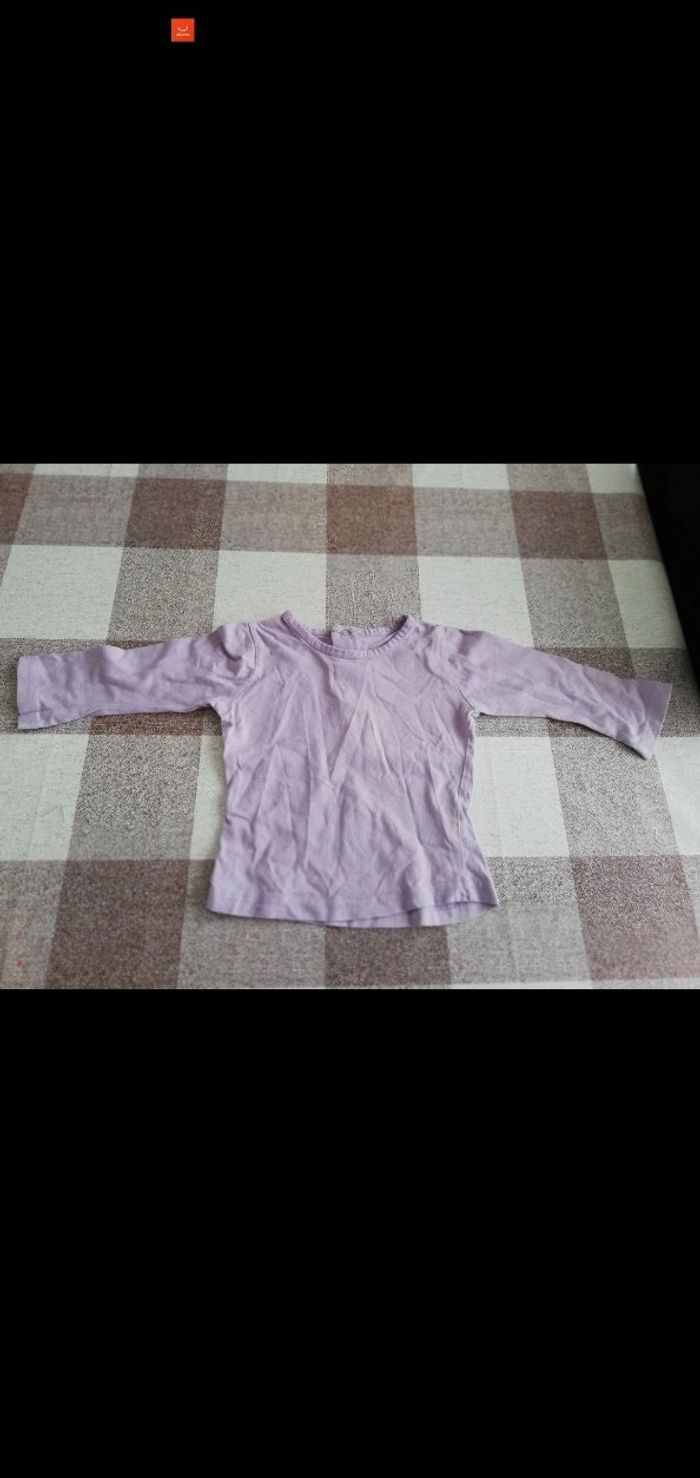 Tee shirt 12 mois manches longues Lila