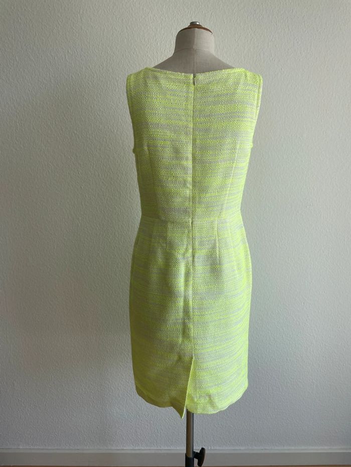 Robe chinée jaune fluo Devernois - photo numéro 4
