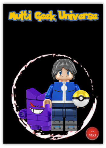 Personnage Pokémon Block Légo - Dresseur et Ectoplasma