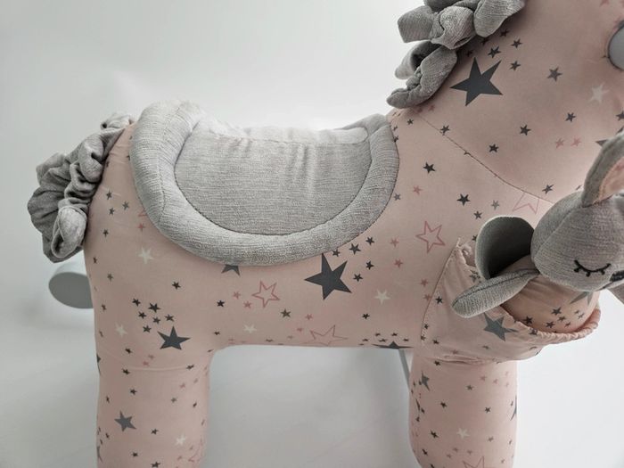 🦄 Cheval à Bascule Licorne Haut de Gamme - Dès 9 Mois - Doudou Inclus - photo numéro 3