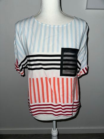 Blouse à rayures multicolore Cop Copine T38 M