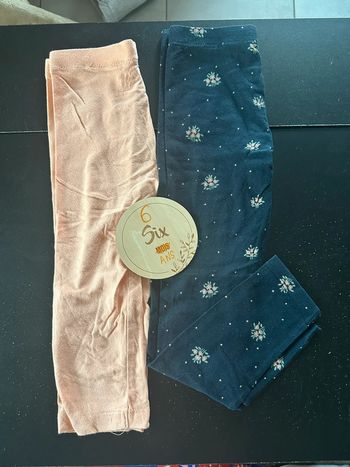 Lot 2 leggings 6ans