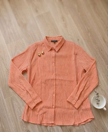 Chemise corail / pêche 
