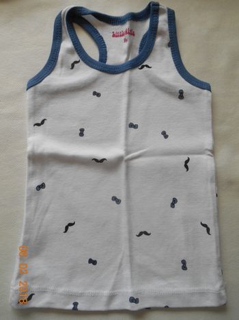 Tee-shirt/ marcel Little Girls 9-12 mois neuf