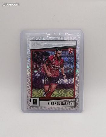 Carte Panini score Ligue 1 2022-23 Rookie Card Swirl Elbasan Rashani n°42.