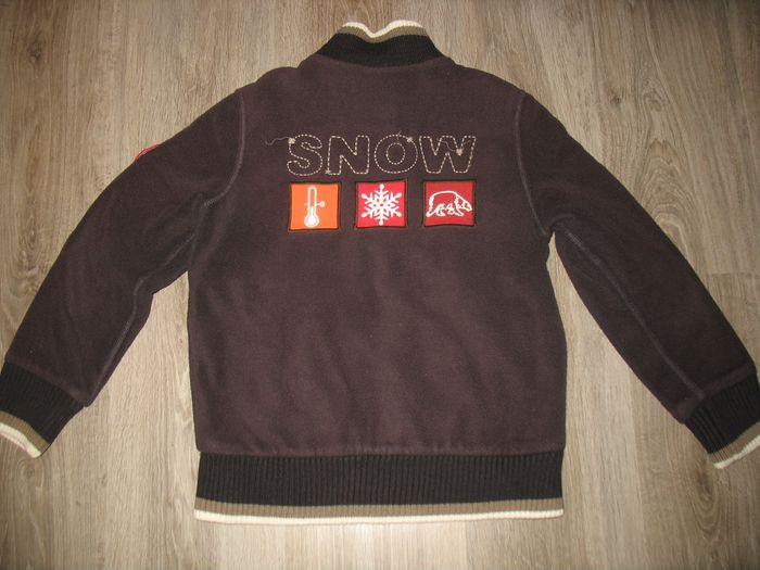 BLOUSON POLAIRE MARRON GARÇON "OKAIDI" - 10 ANS - n°04 - photo numéro 4