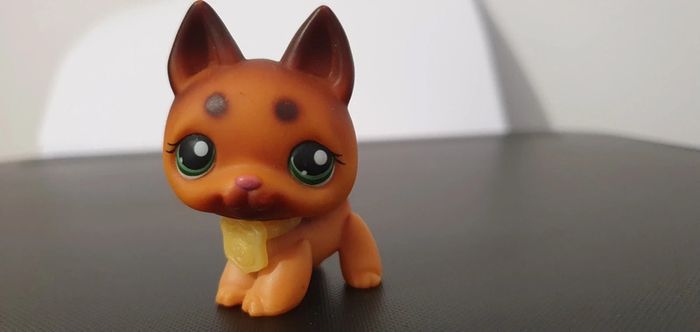 Littlest Pet Shop année 2007 chien et collier