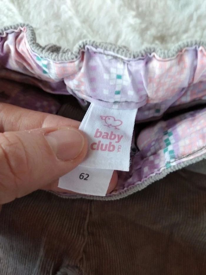 Pantalon velours Fille 3 mois Biche Baby club - photo numéro 8