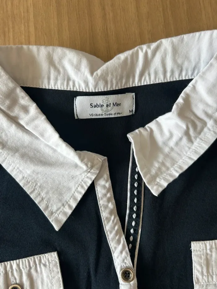 Magnifique polo sable et mer taille M - photo numéro 4