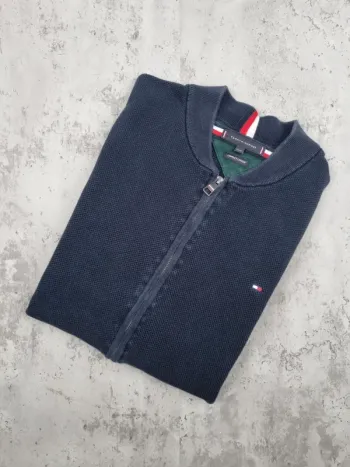 Veste zippée Tommy Hilfiger bleu marine, XXXL Hommes