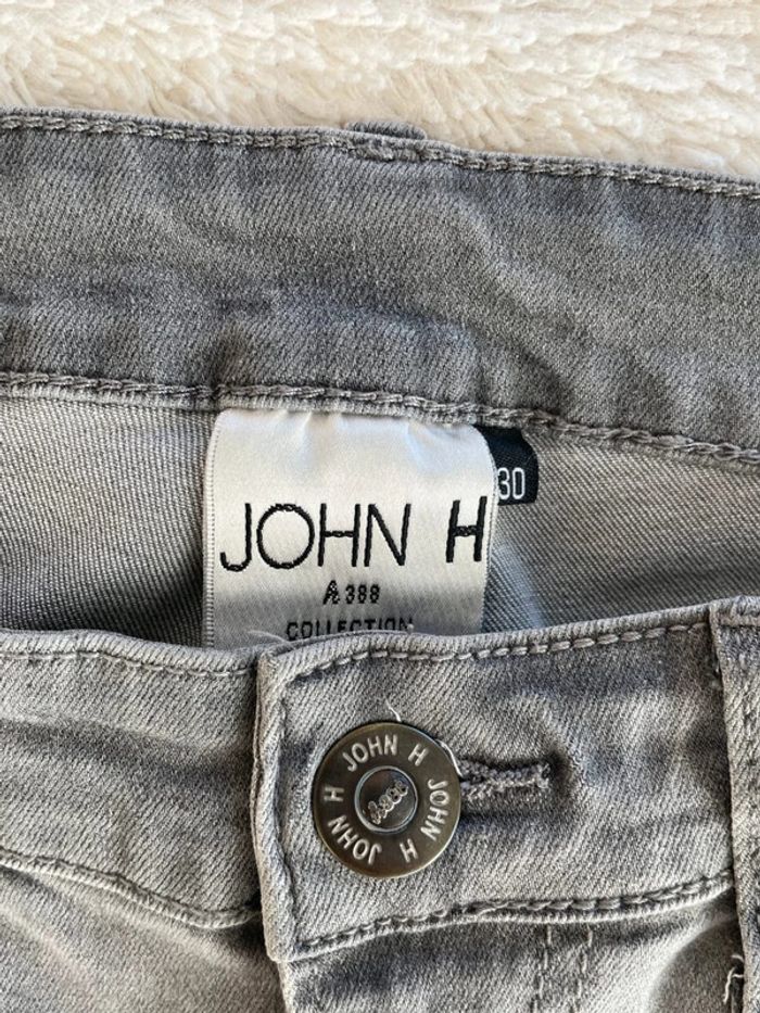Jean troué gris John H - photo numéro 5