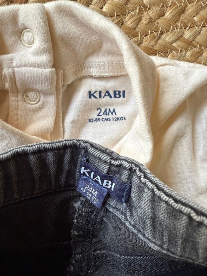 Sous pull et jeans fille - taille 24 mois - photo numéro 2