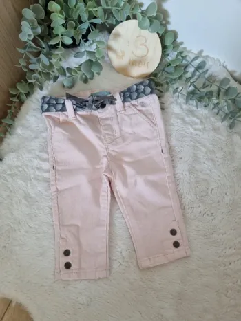 Pantalon velour rose neuf 3M