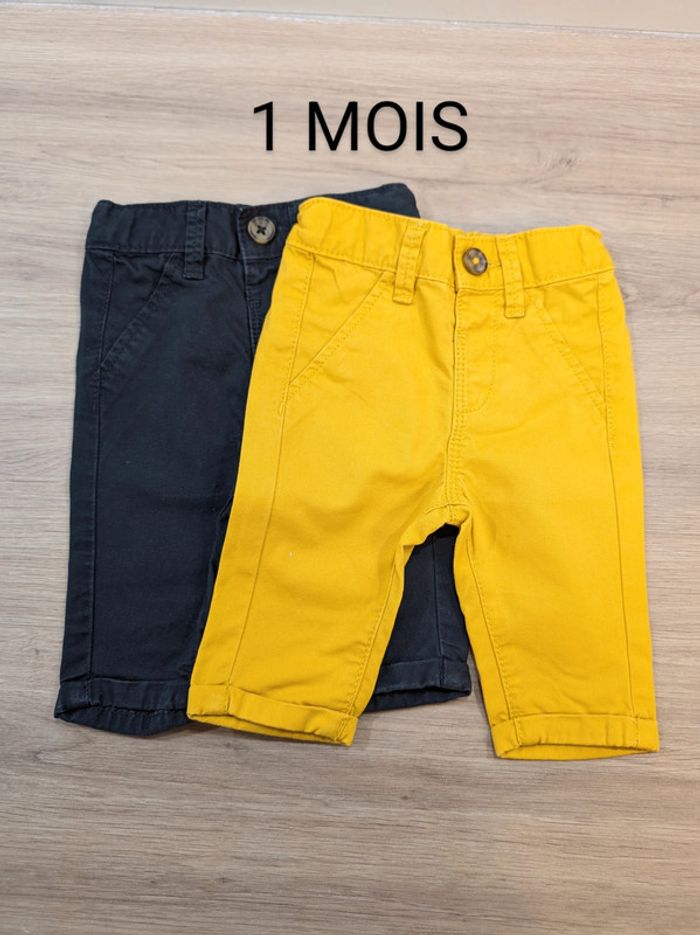 Lot de 2 pantalons Kiabi - Taille : 1 mois