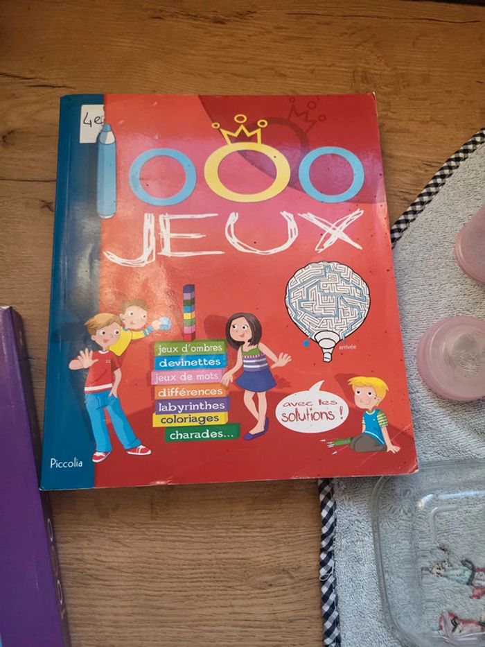Lot de 2 gros livres de 1000 jeux et coloriages - photo numéro 9