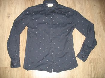 CHEMISE ML BLEU MARINE "BIZZBEE" - TAILLE S - n°05