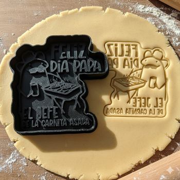 Emporte-pièce Fête des Pères Feliz Dia Papa pour biscuits et sablés