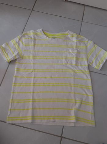 Tee-shirt manches courtes jaune fluo