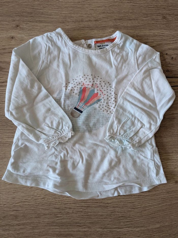 Lot de 2 T-shirt manche longue Taille 18 mois - photo numéro 2