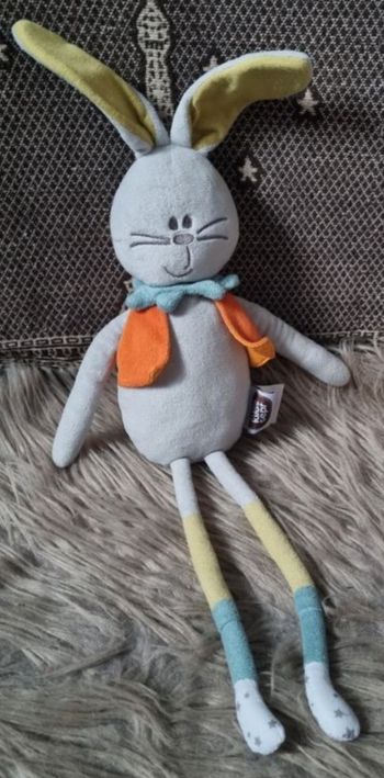 Doudou lapin gris 🐰