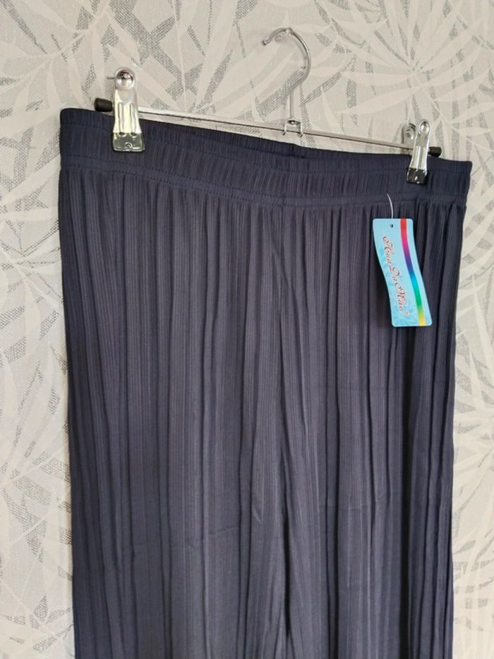 Magnifique pantalon large plissé d'été pour femme taille 36 38 40 42 44 46 - photo numéro 6