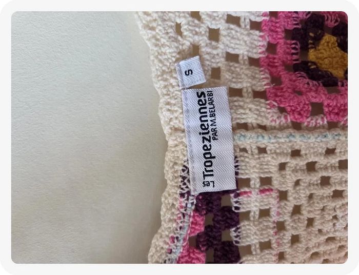 debardeur Les Tropeziennes crème et multicolore taille S - photo numéro 6