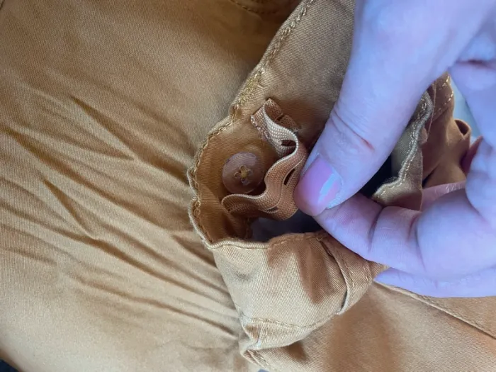 Pantalon fille 6 ans jaune moutarde - photo numéro 4