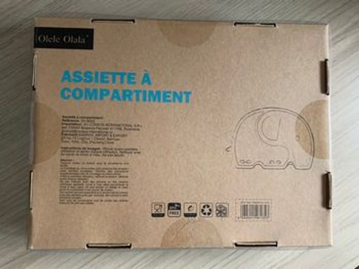 Coffret repas en silicone bébé rose Olele Olala - photo numéro 6