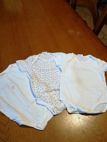 Lot bodies manches courtes