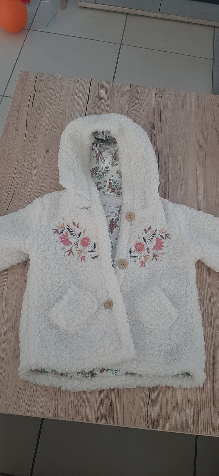 Manteau effet laine 18mois