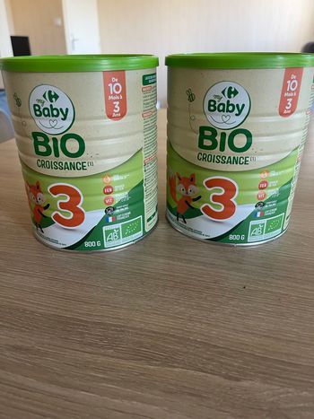 Lait baby bio croissance de 10 mois a 3 ans