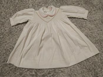 Robe blanche Jacadi 6 mois