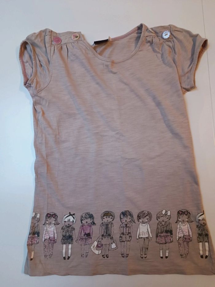 T-shirt 12 ans sergent major beige