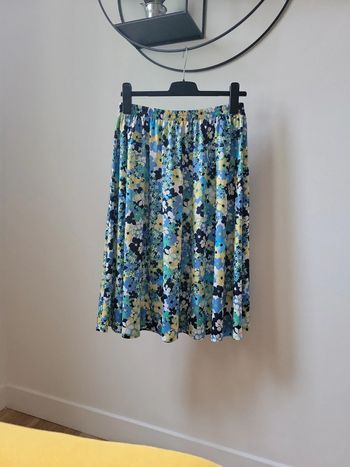 Jupe plissee  florale