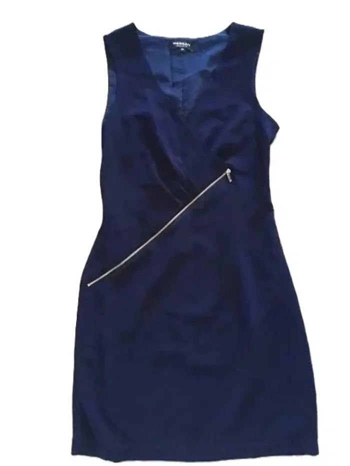 👗 Robe Morgan bleue marine – Zip côté – T.36 - photo numéro 5