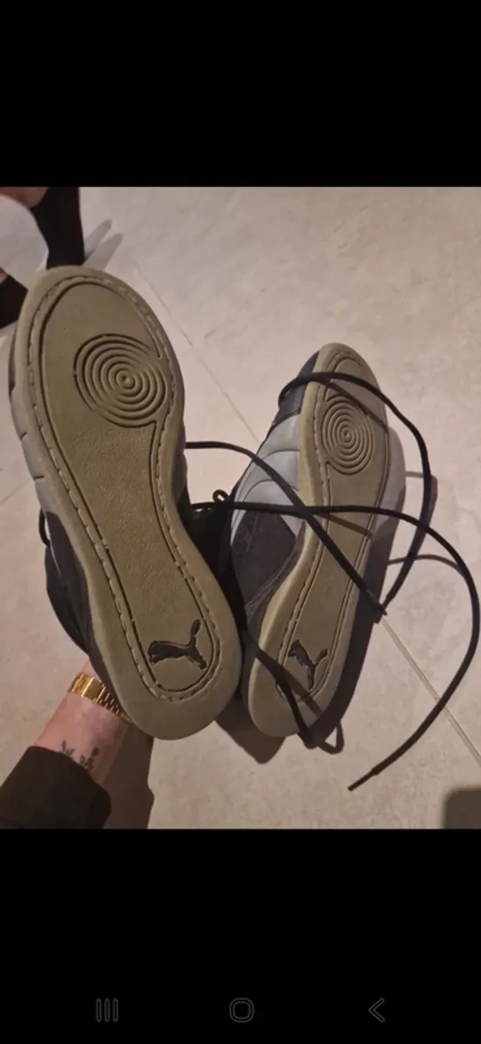 Puma vintage noir 39 très bon etat - photo numéro 11