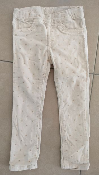 Pantalon velours slim 98 cm