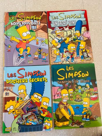 Lot bd bande dessinée les Simpson