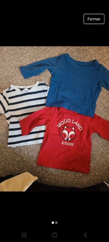 Lot tshirt 3mois