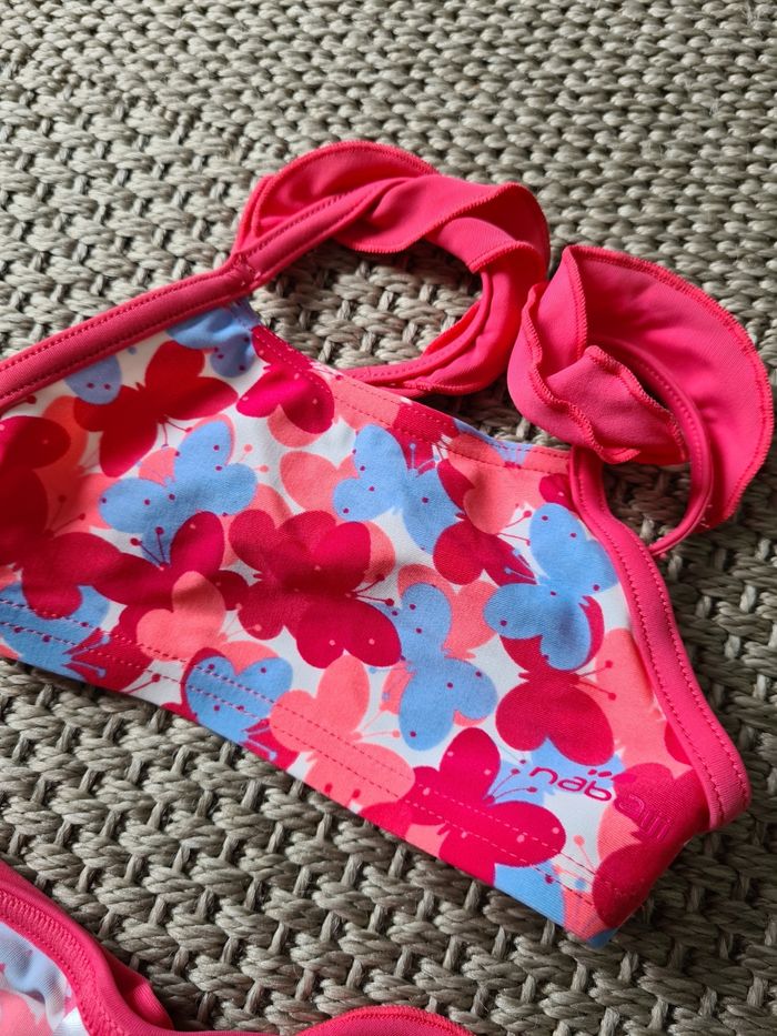 Maillot de bain 2 pièces rose - 12 mois - photo numéro 2