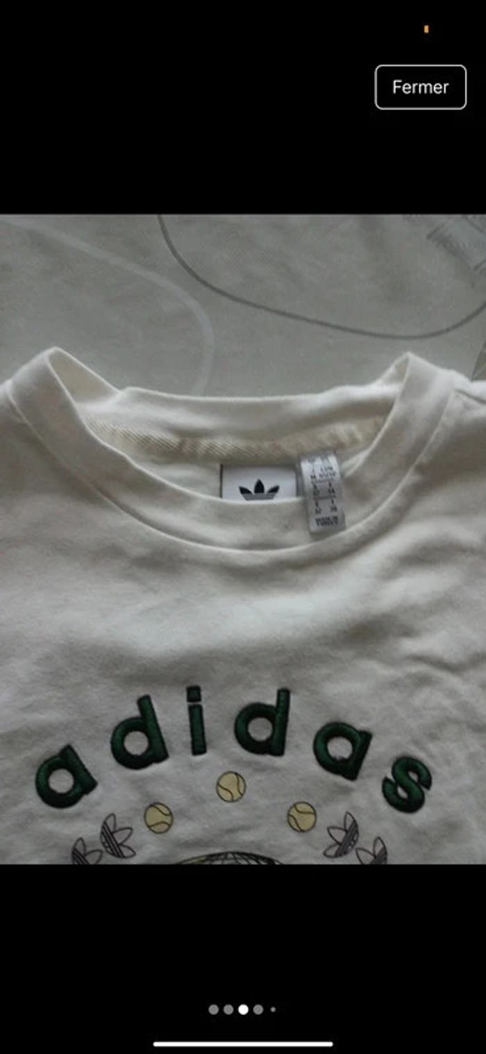 T-shirt adidas tennis 🎾 femme taille 34 en excellent état, neuf - photo numéro 3