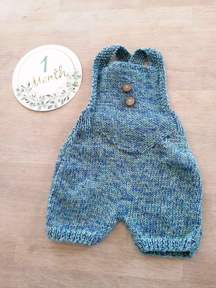 Combishort tricot 1 mois