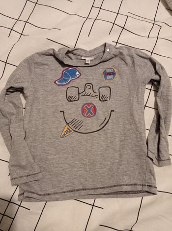 Tricot fagottino 3 ans gris