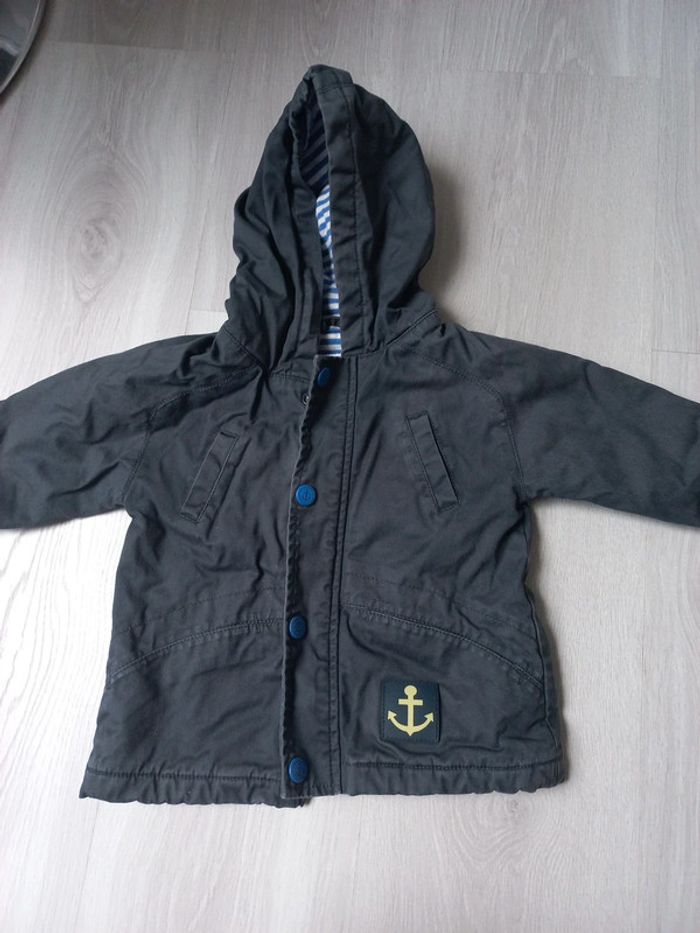 Blouson mi saison Dpam bleu marine 18 mois