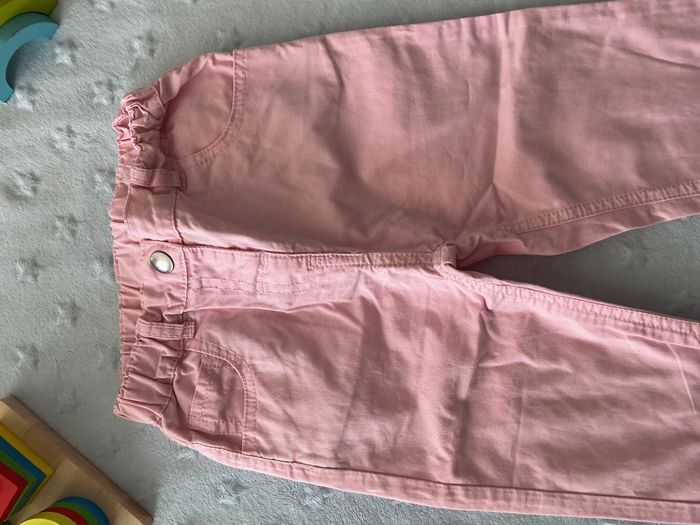 pantalon léger rose taille réglable 18 mois tissaia - photo numéro 7