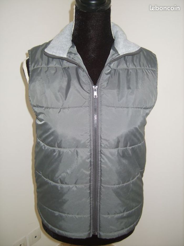 Doudoune sans manches grise 12 ans - photo numéro 2