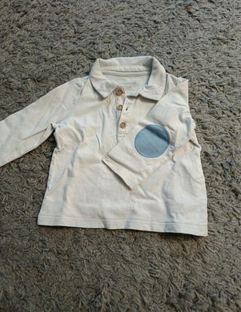 Tee shirt polo manche longue