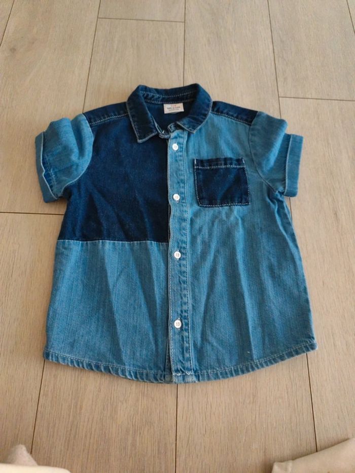 Chemise en jeans manches courtes - photo numéro 2