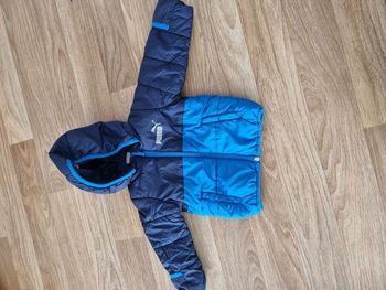 Doudoune à capuche Puma - Bleu bicolore