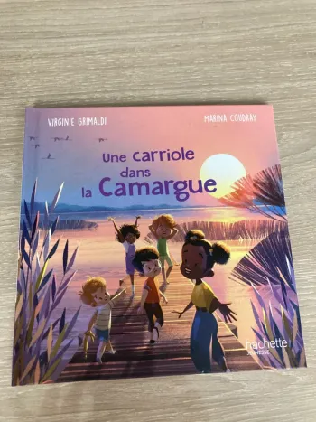 Livre hachette une carriole dans la camargue